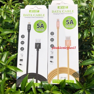 XÃ HÀNG THANH LÝ Cáp sạc SYC JB10 dây dù dài 1M