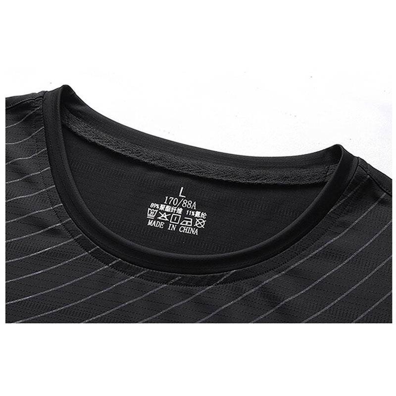 Áo Thun Thể Thao Tay Ngắn Dáng Rộng Vải Lụa Mát Thời Trang Mùa Hè Cho Nam