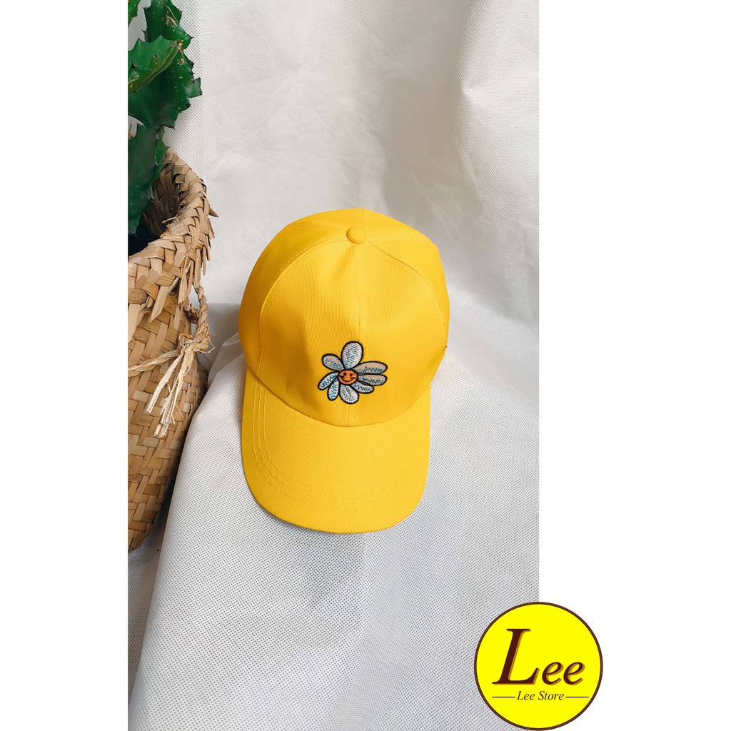 Mũ nón thêu hoa cúc siêu xinh đủ 3 màu-Z005