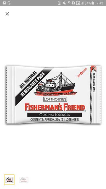 Kẹo con tàu Fisherman's Friend 25g ( Hàng do Tập Đoàn DKSH phân phối)