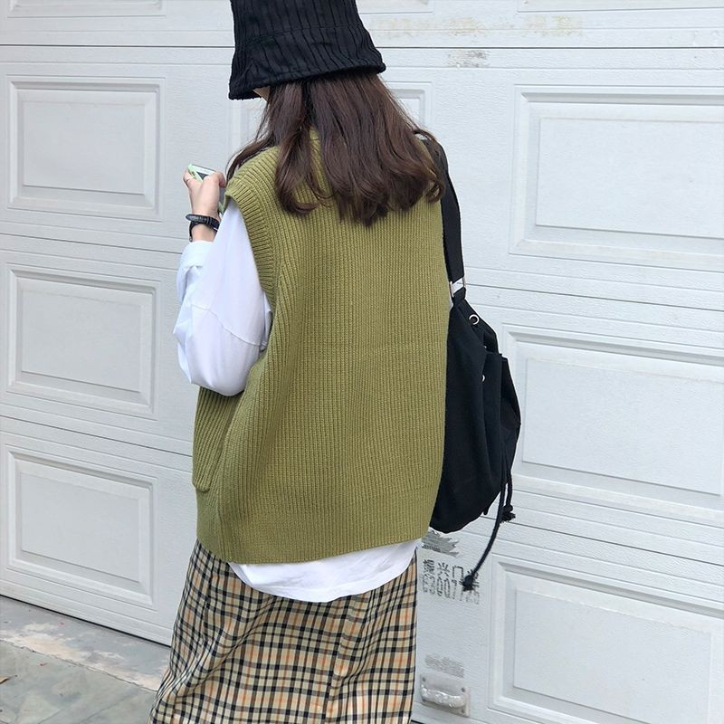 Gile Len | Áo Gile Cardigan Cổ V Chất Len Mềm Form Basic Thời Trang Ulzzang, Khoác Len Mềm Dệt Kim Basic | WebRaoVat - webraovat.net.vn