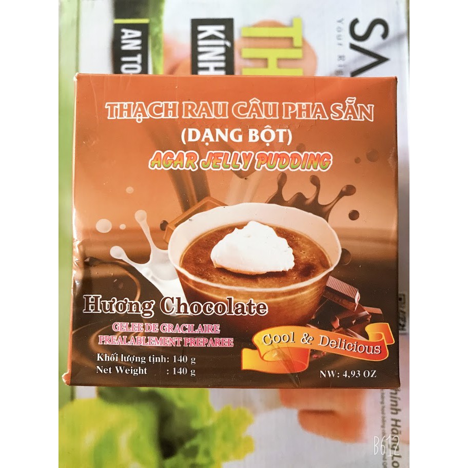 Bột Rau Câu Pha Sẵn KONNYAKU Hộp 140g Đủ Vị