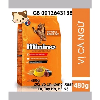 480g - Minino tuna cam cho mèo mọi lứa tuổi