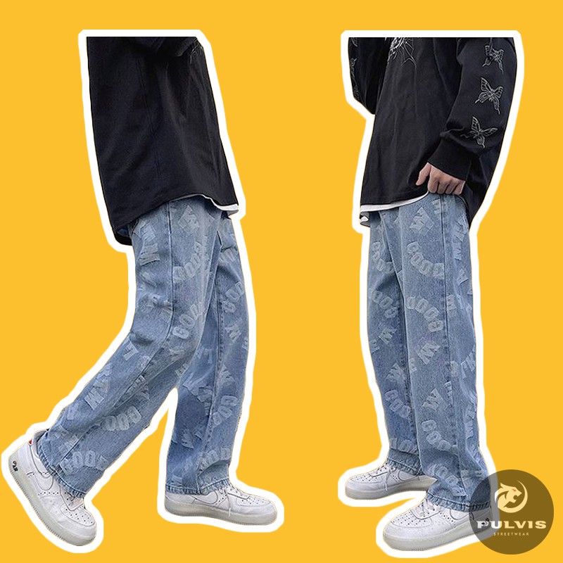 ⚡️[CHỈ 1 NGÀY] - Quần Jean Nam ống rộng baggy A,quần ống rộng nam unisex dành cho nam và nữ