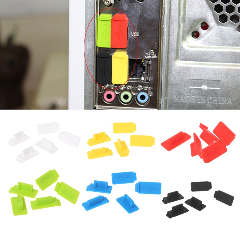 Set 5 nắp che cổng sạc usb chống bụi tiện dụng