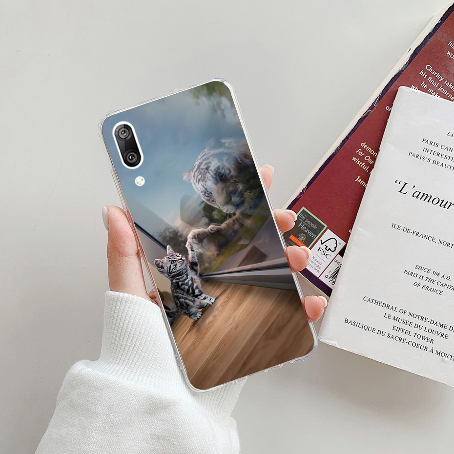 Ốp điện thoại TPU dẻo in hoa thời trang cho Huawei Y7 Pro 2019 DUB-LX2