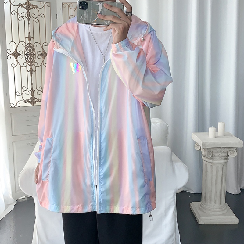 ✦ AFFLIGA ✦Áo khoác chống nắng vải lụa lạnh siêu mỏng thoáng khí phong cách Hàn Quốc size M-2XL cho nam và nữ