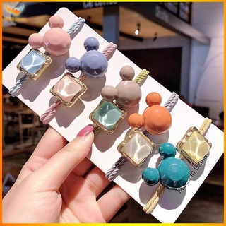 Dây buộc tóc nữ hình gấu - Set 5 dây cột tóc dễ thương, bền đẹp - NASI Store