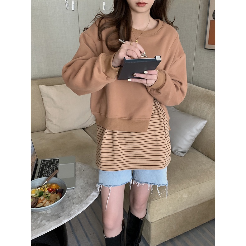 Áo Nỉ Sweater croptop nữ Dáng ngắn Áo nỉ kiểu nữ Dáng lửng Thiết kế Ulzzang Hàn Quốc Thời trang | BigBuy360 - bigbuy360.vn