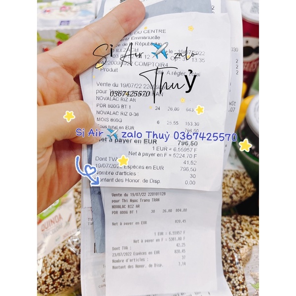 (Date 3/2024 đủ bill) Sữa Novalac Riz 800g mẫu mới