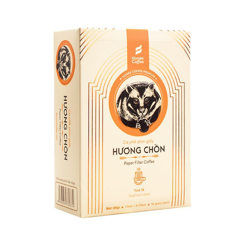 Cà Phê Phin Giấy Honee Coffee Hương Chồn Tinh Tế 60G