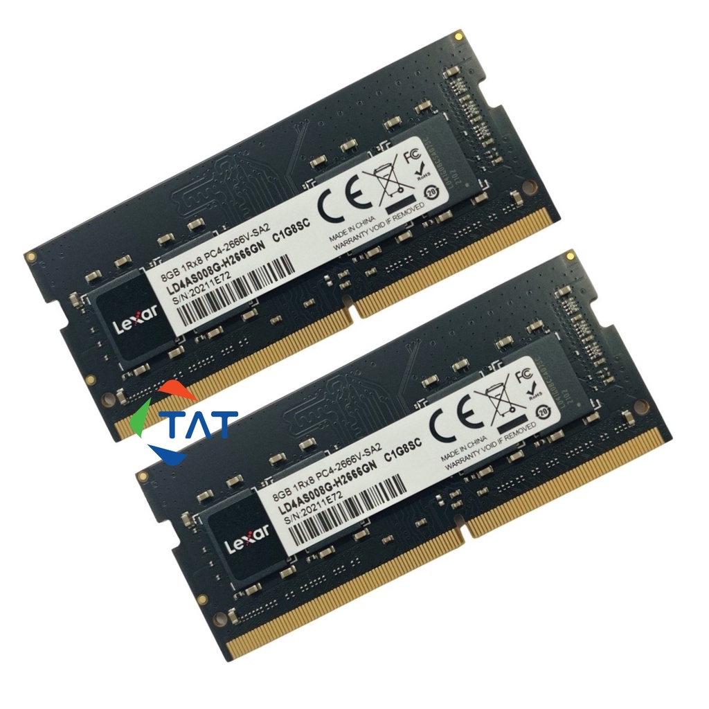 Ram Lexar 8GB DDR4 2666MHz Laptop Macbook - Mới Bảo hành 36 tháng 1 đổi 1