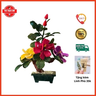 Cây Hoa Mẫu Đơn Đá Phong Thủy ⚡FREESHIP + QUÀ 35K⚡ Đá Nguyên Khối, BiểuTượng Phồn Vinh, May Mắn, Cát Tường, Hạnh Phúc,..