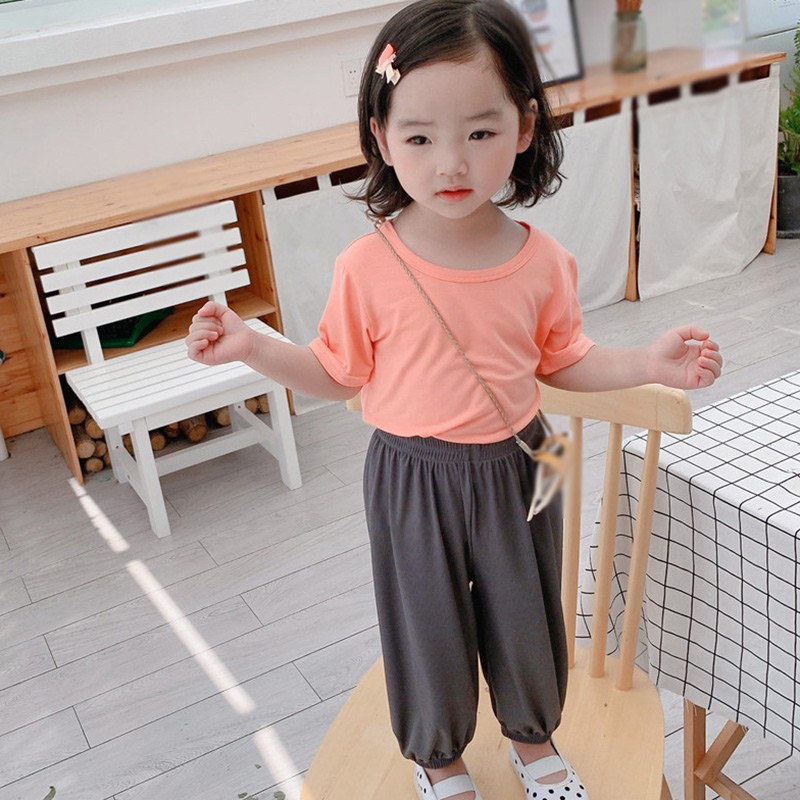 Quần dài ống rộng chống muỗi nhiều màu tùy chọn cho bé gái