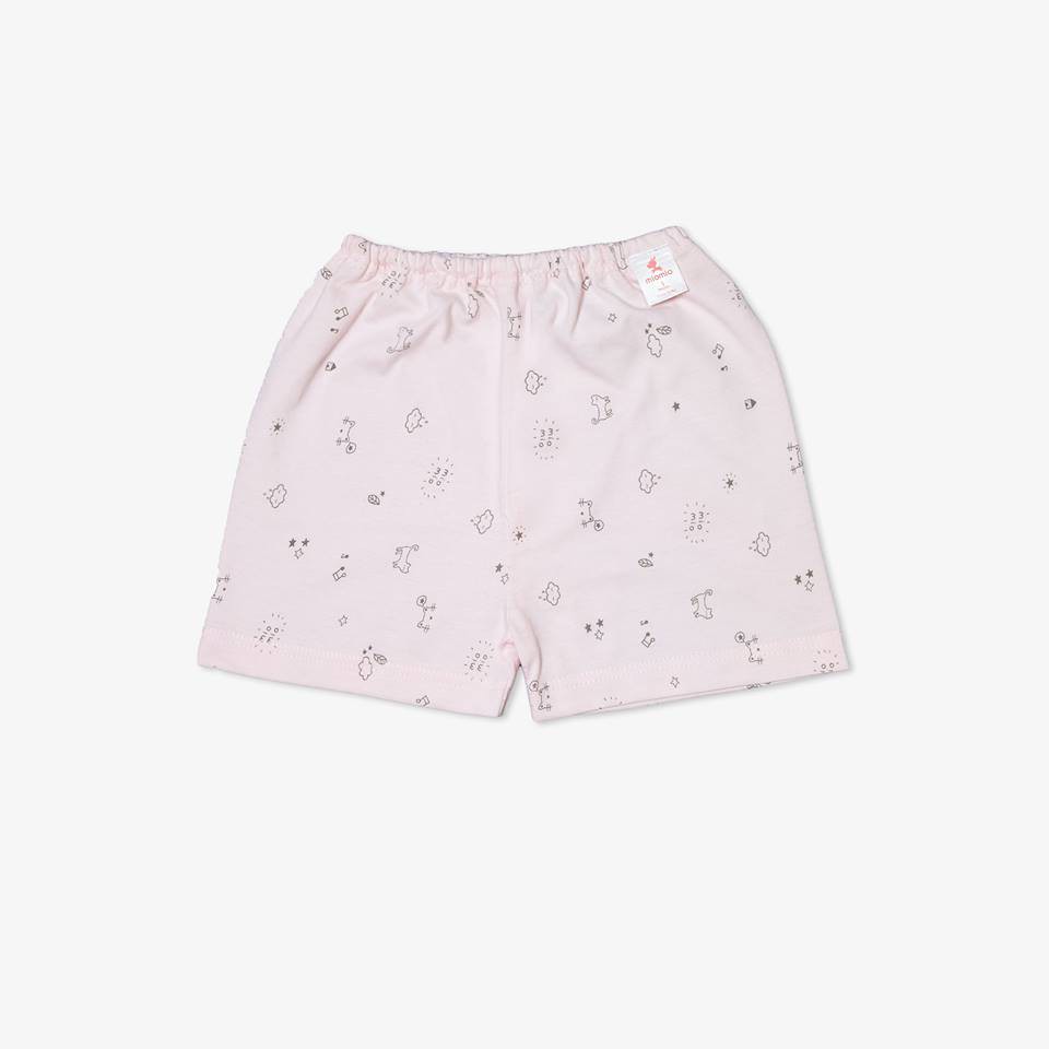 Quần Ngắn Sơ Sinh MIOMIO, Họa Tiết Thỏ, Sọc, Mèo Mây, Xe Nôi Cho Bé Trai Bé Gái (Từ 0-24 Tháng), 100% Cotton