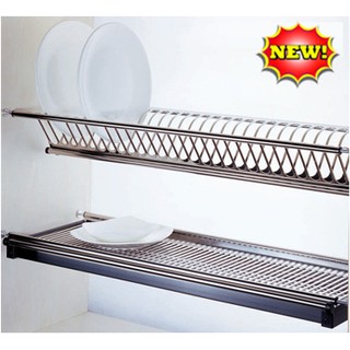 Giá bát cố định 2 tầng inox cao cấp Luxury LX.0160