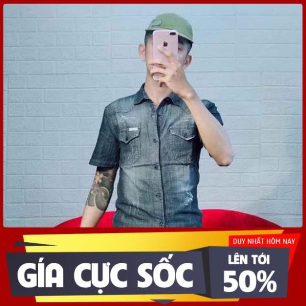 Áo Jean docle cộc tay *