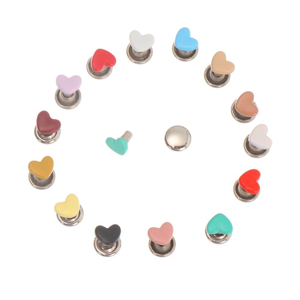 BEBETTERM Khóa Cài Thắt Lưng Mini Hình Trái Tim 6mm 10 / 20 Cái Diy