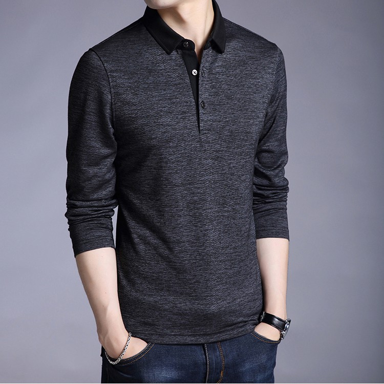 Áo Thun Nam Tay Dài Cổ Bẻ Phong Cách Lịch Lãm KATUSCO - A2051 | BigBuy360 - bigbuy360.vn