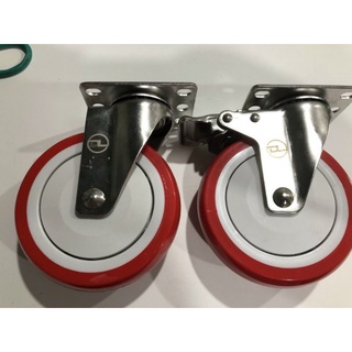 Bánh xe PU inox 304 PSK CASTER (chống nước,chống gỉ sét)