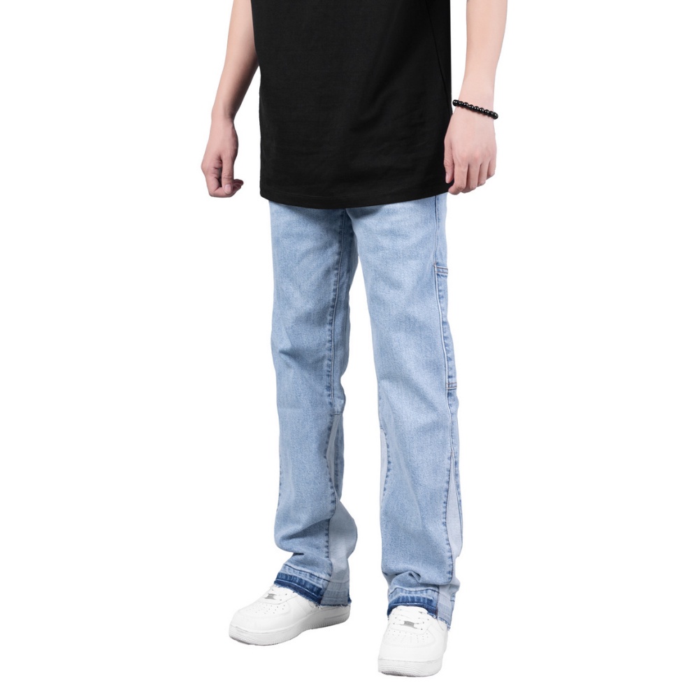 Quần jean nam ống loe màu xanh Tum Machines FLARE DENIM - Vintage Blue
