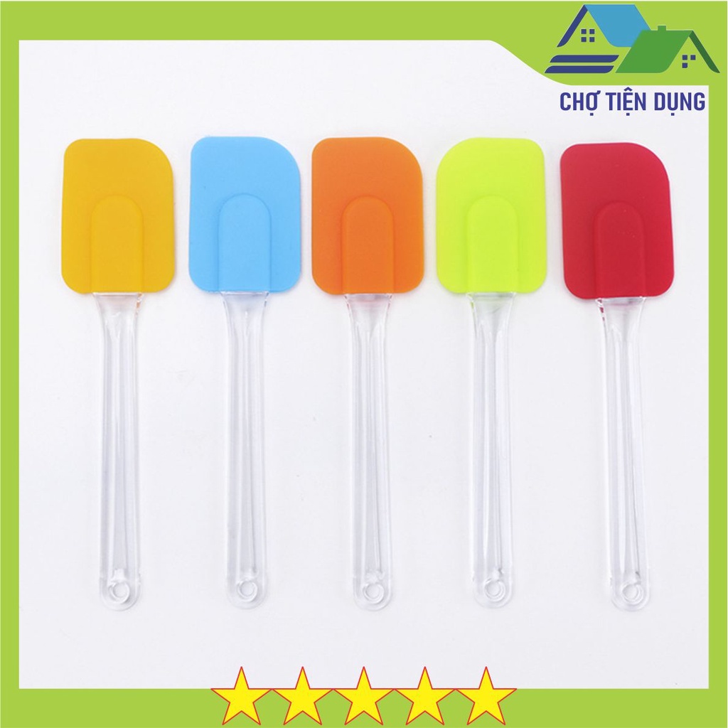 Spatula Cây Vét Bột Phới Trộn Bột Dụng Cụ Làm Bánh Silicon Chịu Nhiệt Cao Cấp 18,5 CM - SPA185