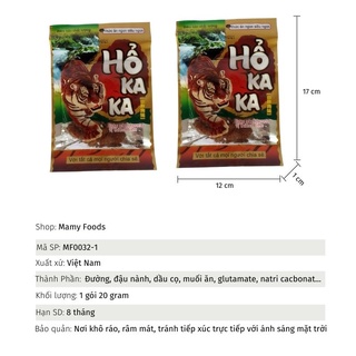 Snack hổ kaka thơm ngon siêu hấp dẫn gói 20g