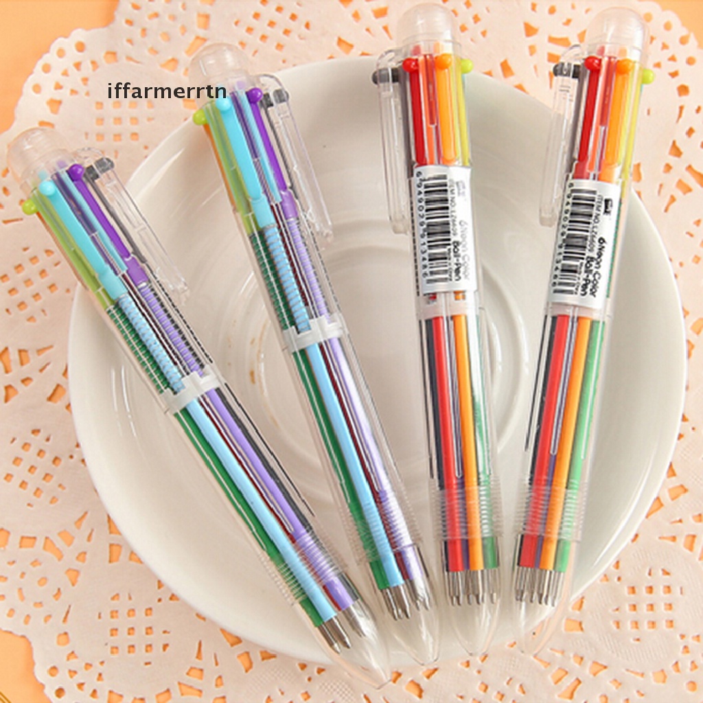 Bút Bi Sáu Màu Sắc Sáng Tạo Đa Ứng Dụng