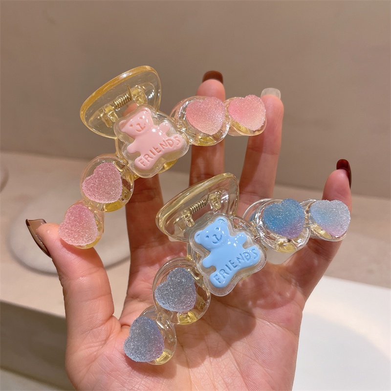 Kẹp Tóc Hình Trái Tim Hoạt Hình Phong Cách Hàn Quốc Xinh Xắn Cho Nữ