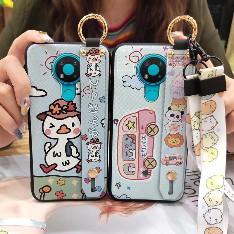 Ốp điện thoại TPU mềm in hình hoạt hình dễ thương nhiều màu sắc cho Nokia 3.4