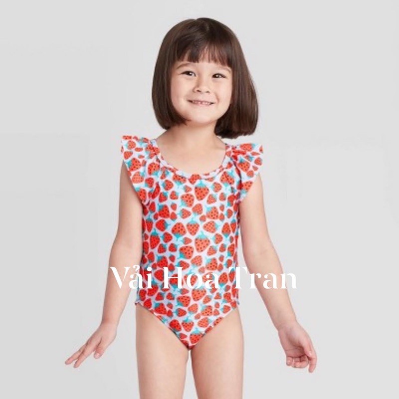 Vải bơi may đồ bơi, đồ tập hình quả dâu