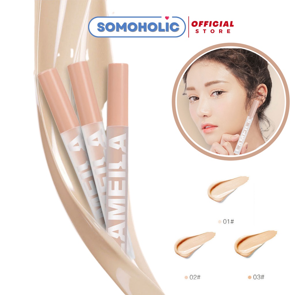 Kem che khuyết điểm tiện lợi tự nhiên tiệp da kiểm soát dầu Lameila Concealer Somoholic CKD1