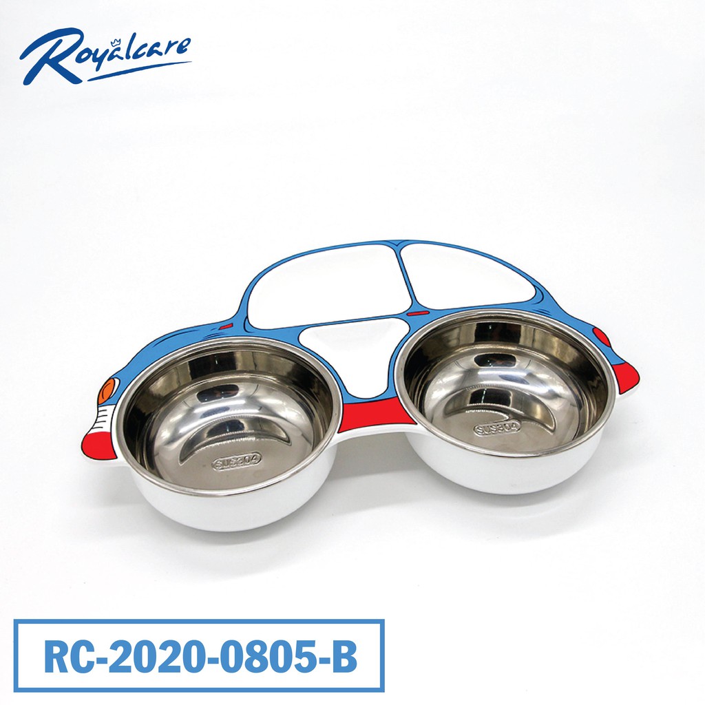 Set khay ăn Royalcare hình ô tô cho trẻ em ăn dặm