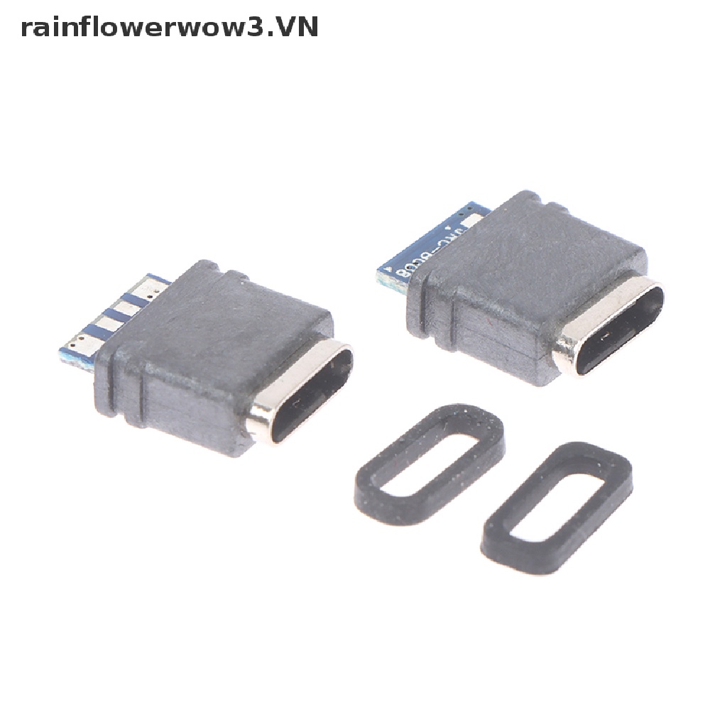 Set 2 Cổng Kết Nối USB C 4Pin Female Chống Nước