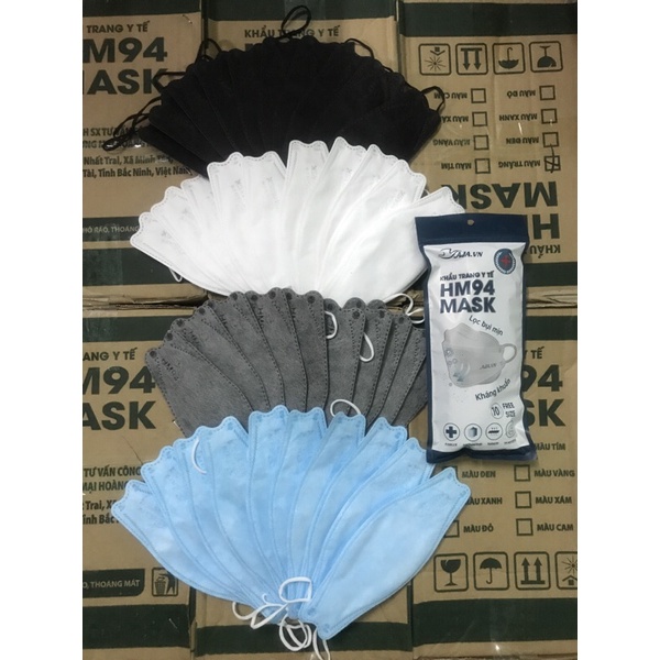 thùng 300 chiếc Khẩu trang 4D HM MASK KF94