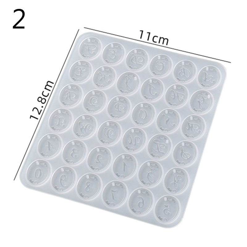 Khuôn Silicone Làm Mặt Trang Sức Hình Chữ Cái Alphabet