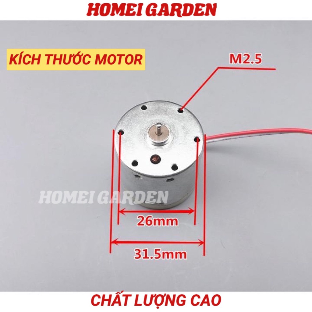Motor 12v ZHENG tốc độ chậm 5300 RPM chạy êm thích hợp hoạt động thời gian dài mới 100% - D0020