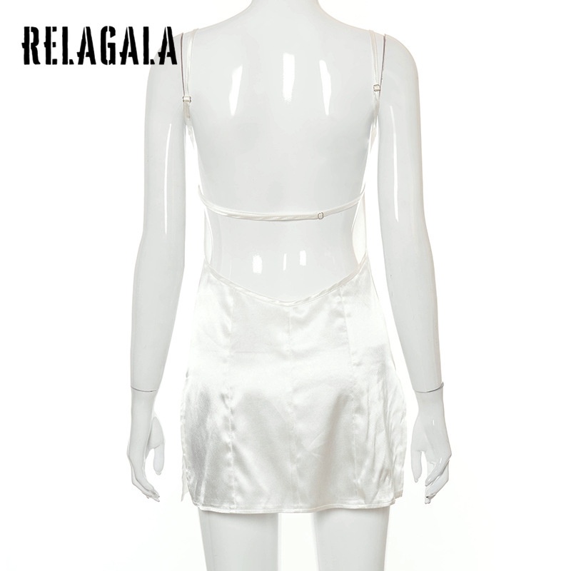 Đầm Hai Dây Xẻ Tà Cao Gợi Cảm Relagala