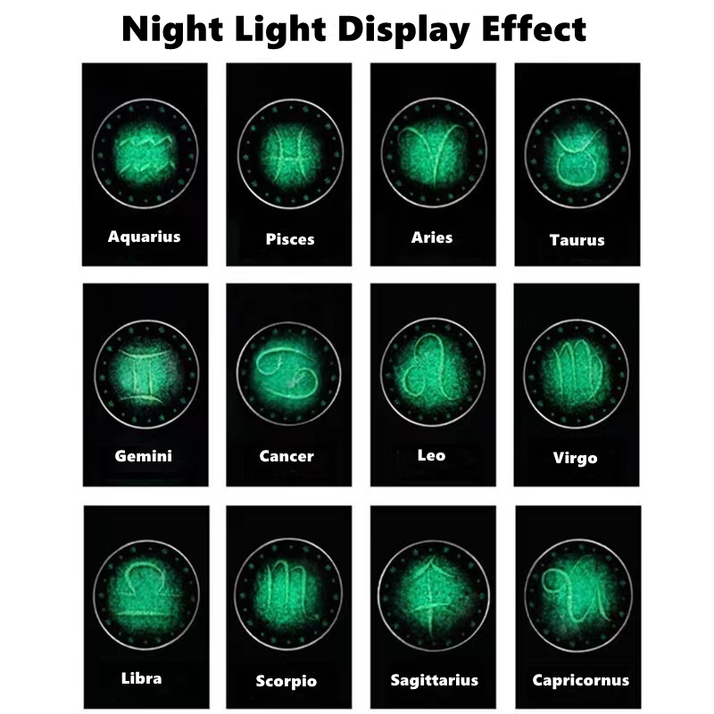 Vòng Tay Da Nhiều Lớp Mặt Hình 12 Cung Hoàng Đạo Dạ Quang Mẫu Mới 2022