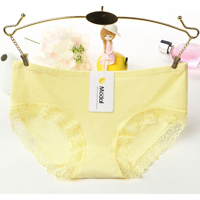 Combo 6 Quần Lót Nữ Coton Phối Ren MS1327