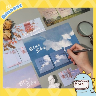 Giấy note - giấy nhớ note phong cảnh 60 tờ - giấy ghi chú study planner - giấy nhớ planner dính tường mã GGC01
