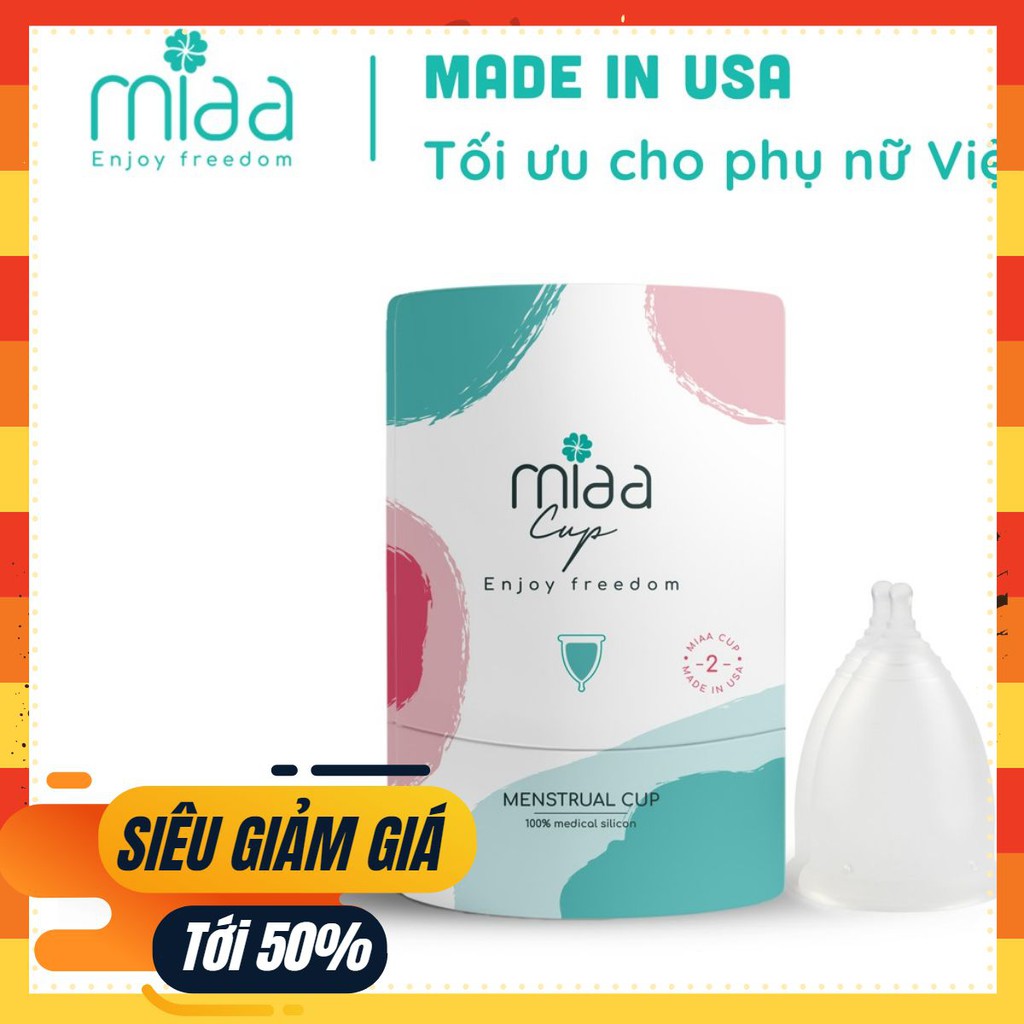 Cốc nguyệt san Miaa cup Size 2- Nhập khẩu chính hãng