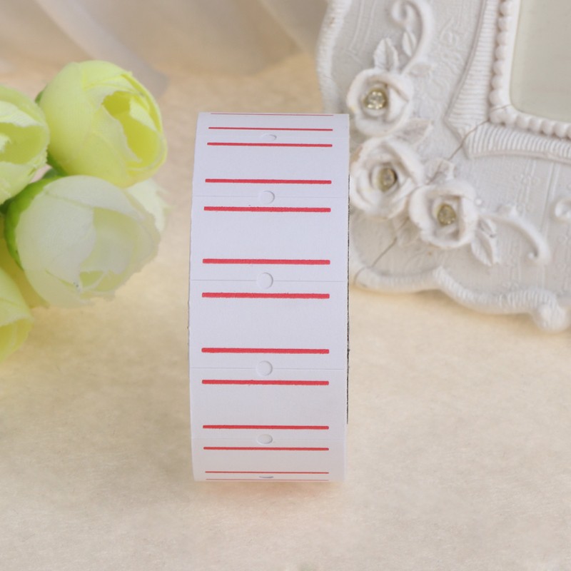 Cuộn 500 nhãn dán màu trắng tự dính thích hợp cho văn phòng