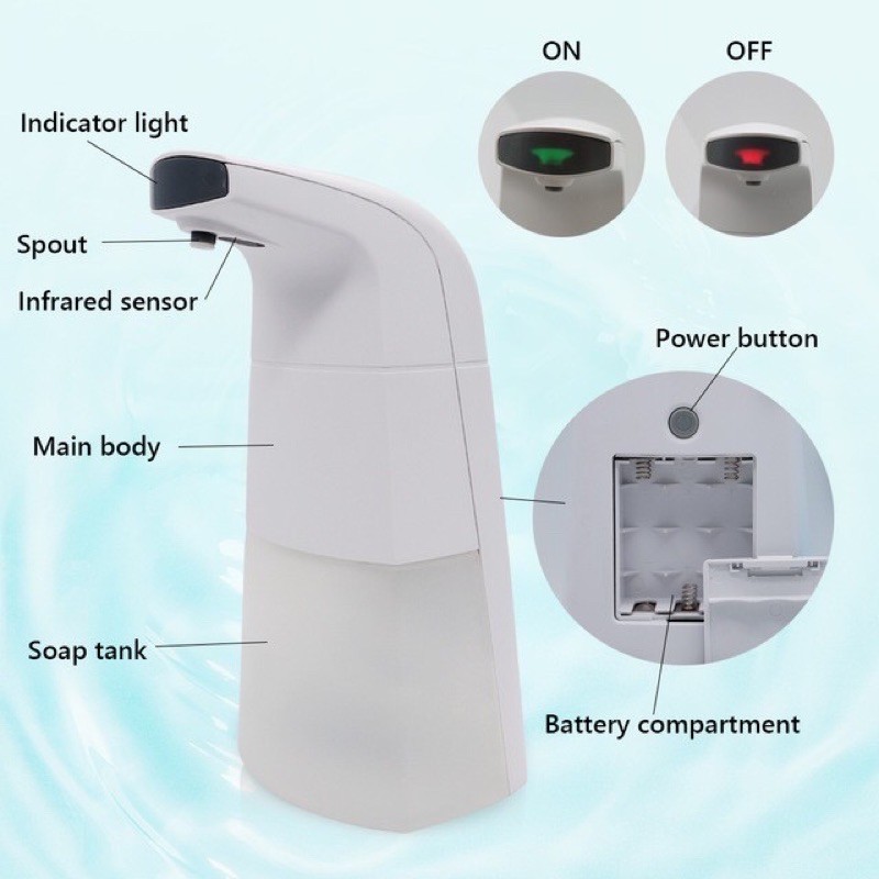 Bình đựng nước rửa tay, dầu gội cảm biến tự động