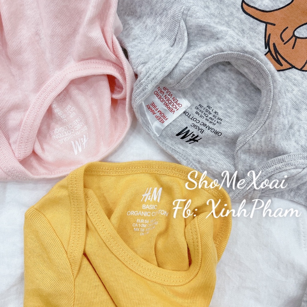 BODYSUIT DÀI TAY HM GẤU POOH MÀU VÀNG