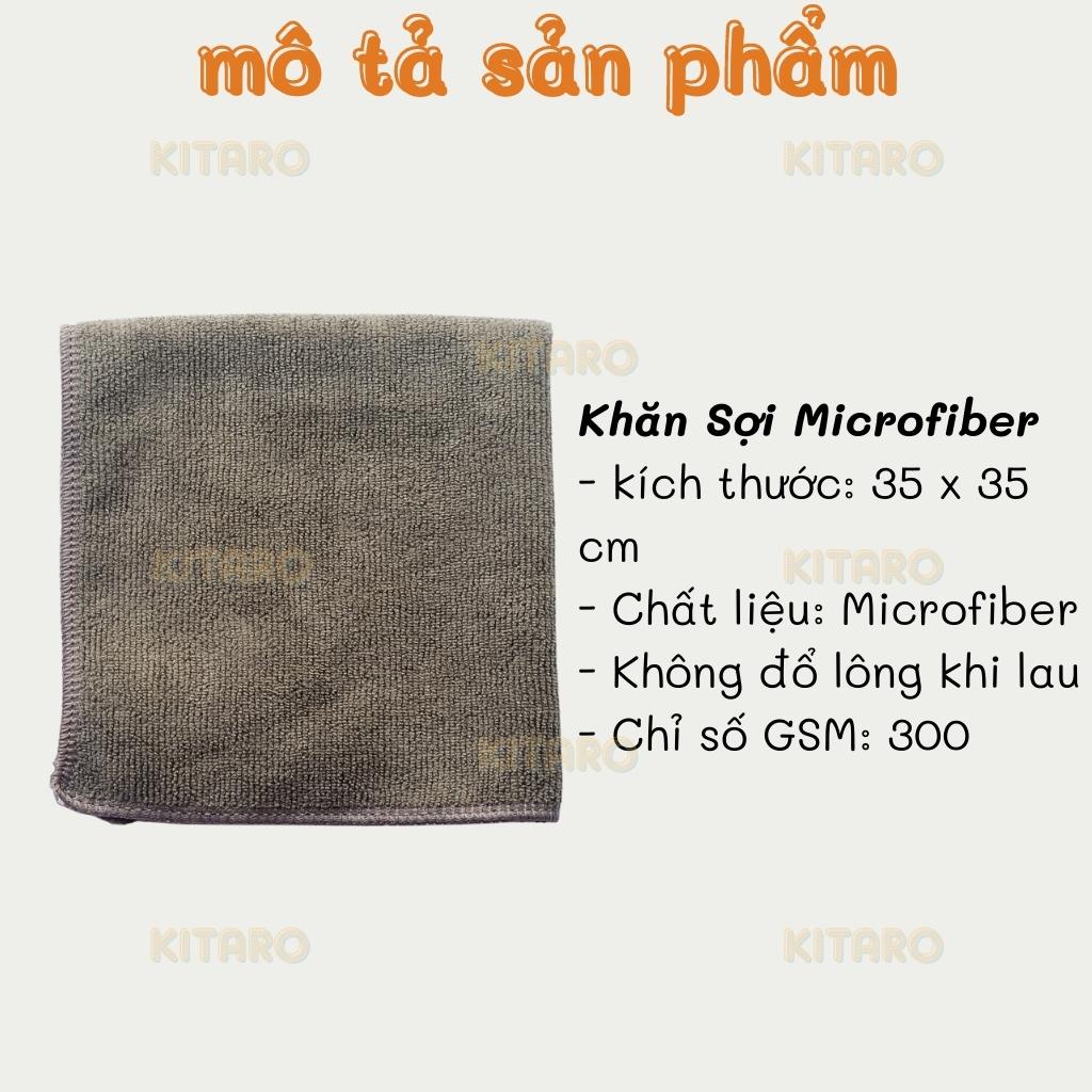 [Mã LIFEAUMAY giảm 10% tối đa 30k đơn 150k] Khăn Lau Xe ✌ MICROFIBER ✌ Khăn Lau Xe Cao Cấp Kích Thước 35 x 35cm