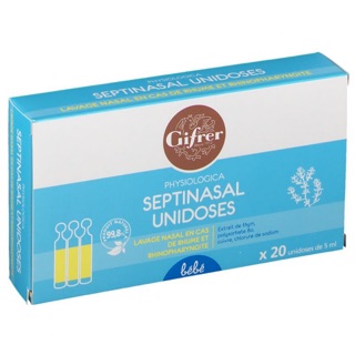 Nước muối sinh lý  Gifrer Physiologica Septinasal Unidoses