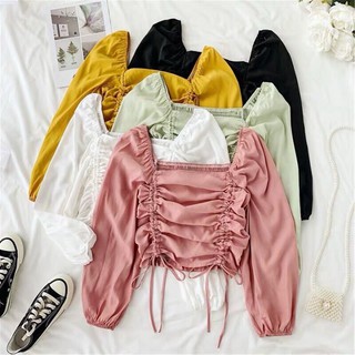 [Free Ship]Áo Nữ 🌸 Áo Voan Tay Dài