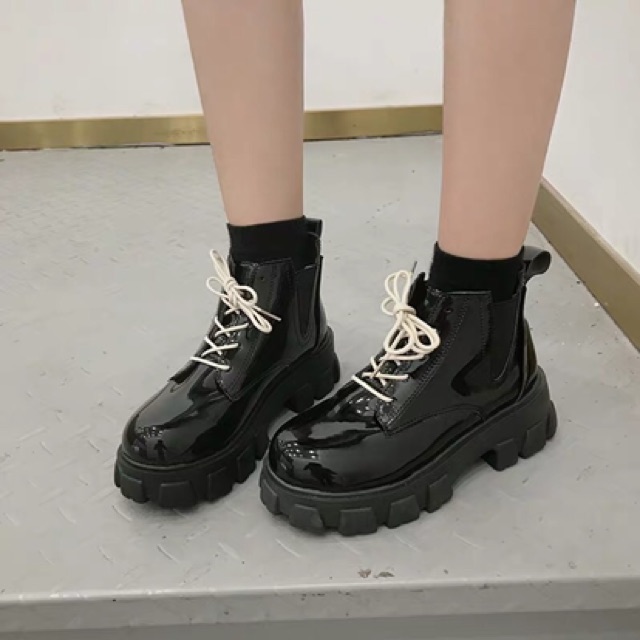 Giày Ulzzang, Giày dance 2 loại da mix đồ Siêu chất-Ảnh thật | BigBuy360 - bigbuy360.vn