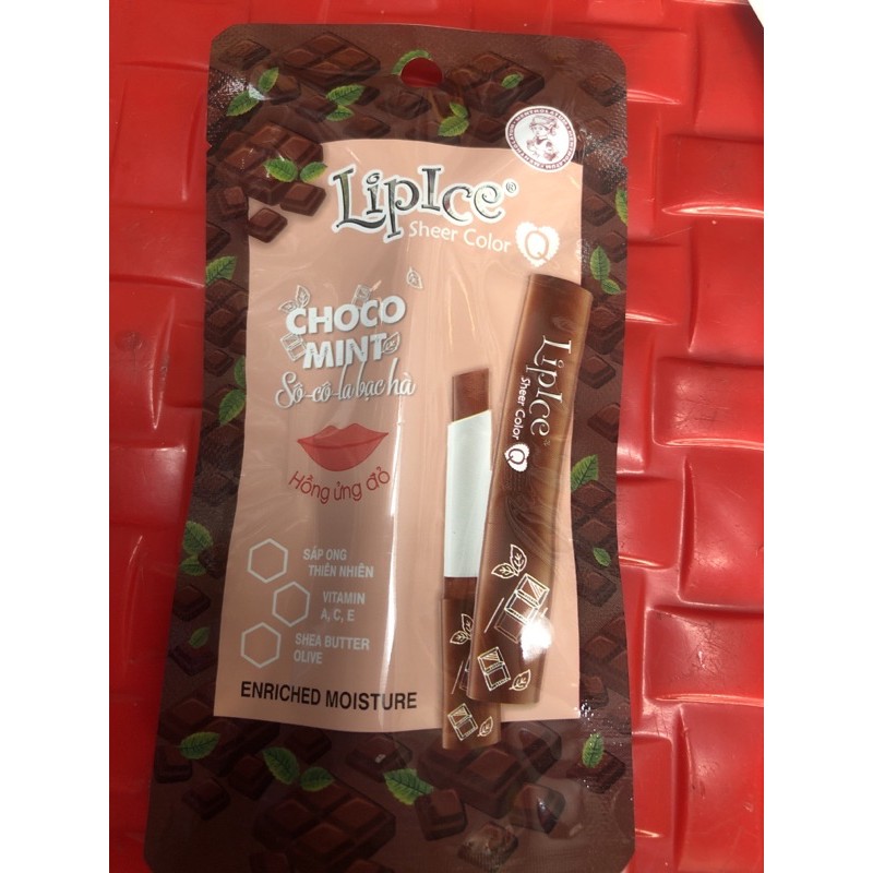 Son lipice CHOCO MINT Hồng ửng đỏ sô-cô-la bạc hà